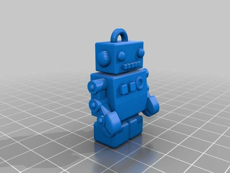 Free STL file Bling USB Robot 💾・3D printer design to download・Cults