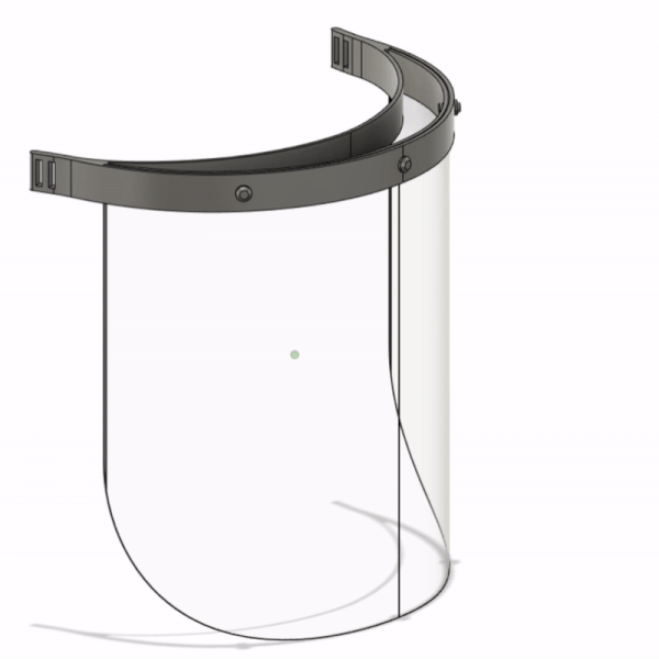 Free 3D file Face shield with rivet hold・3D printing idea to download・Cults