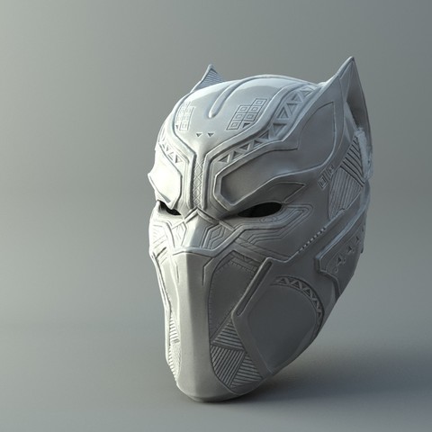 stl files black panther mask cults