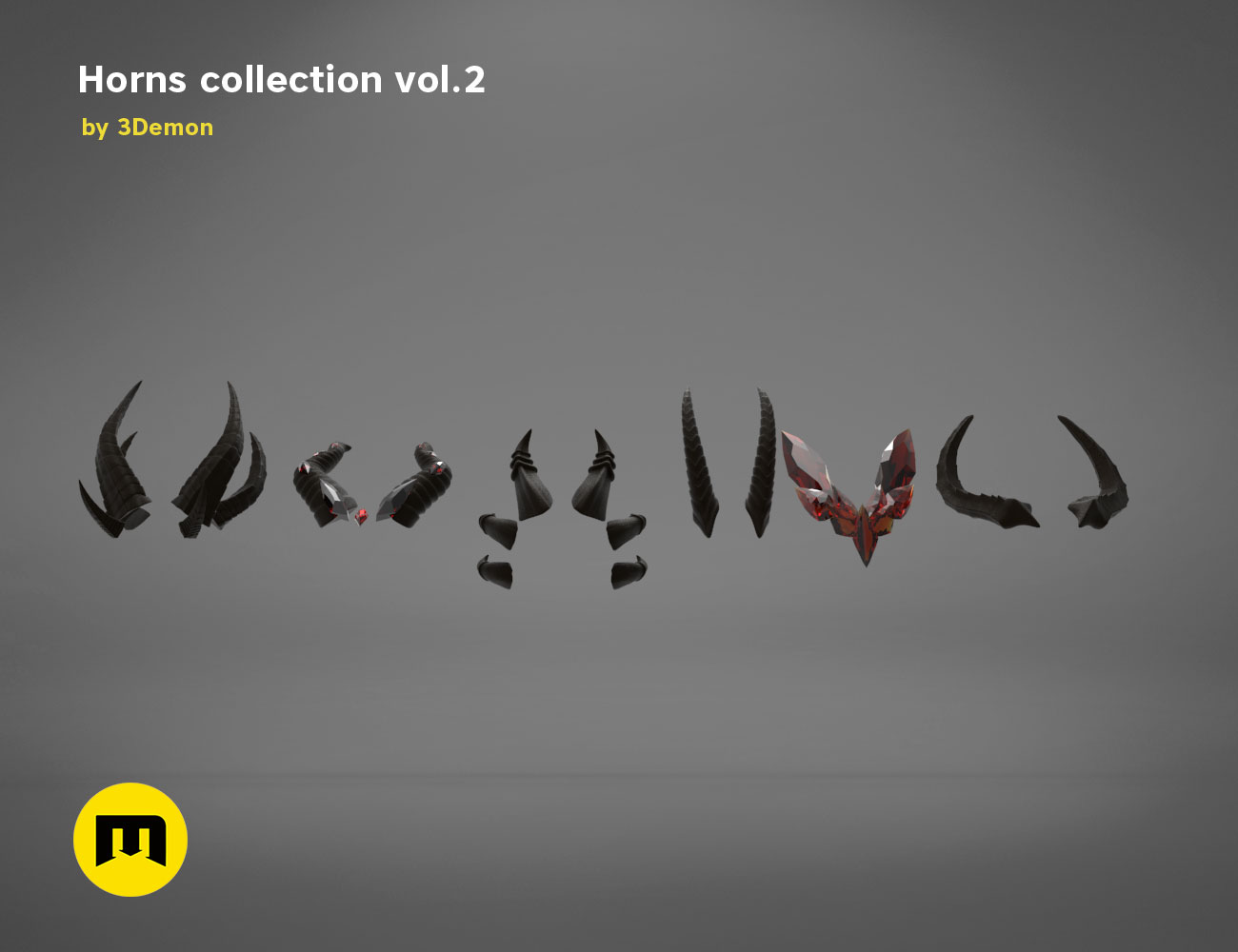3D file Horns collection 2 🤘・3D printing template to download・Cults