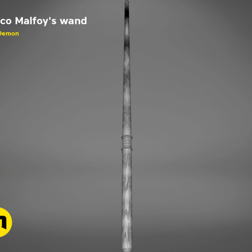 Download STL file Draco Malfoy’s Wand • 3D print design ・ Cults