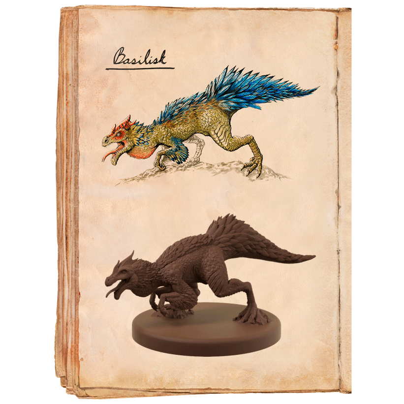 3D file Basilisk Miniature・Model to download and 3D print・Cults