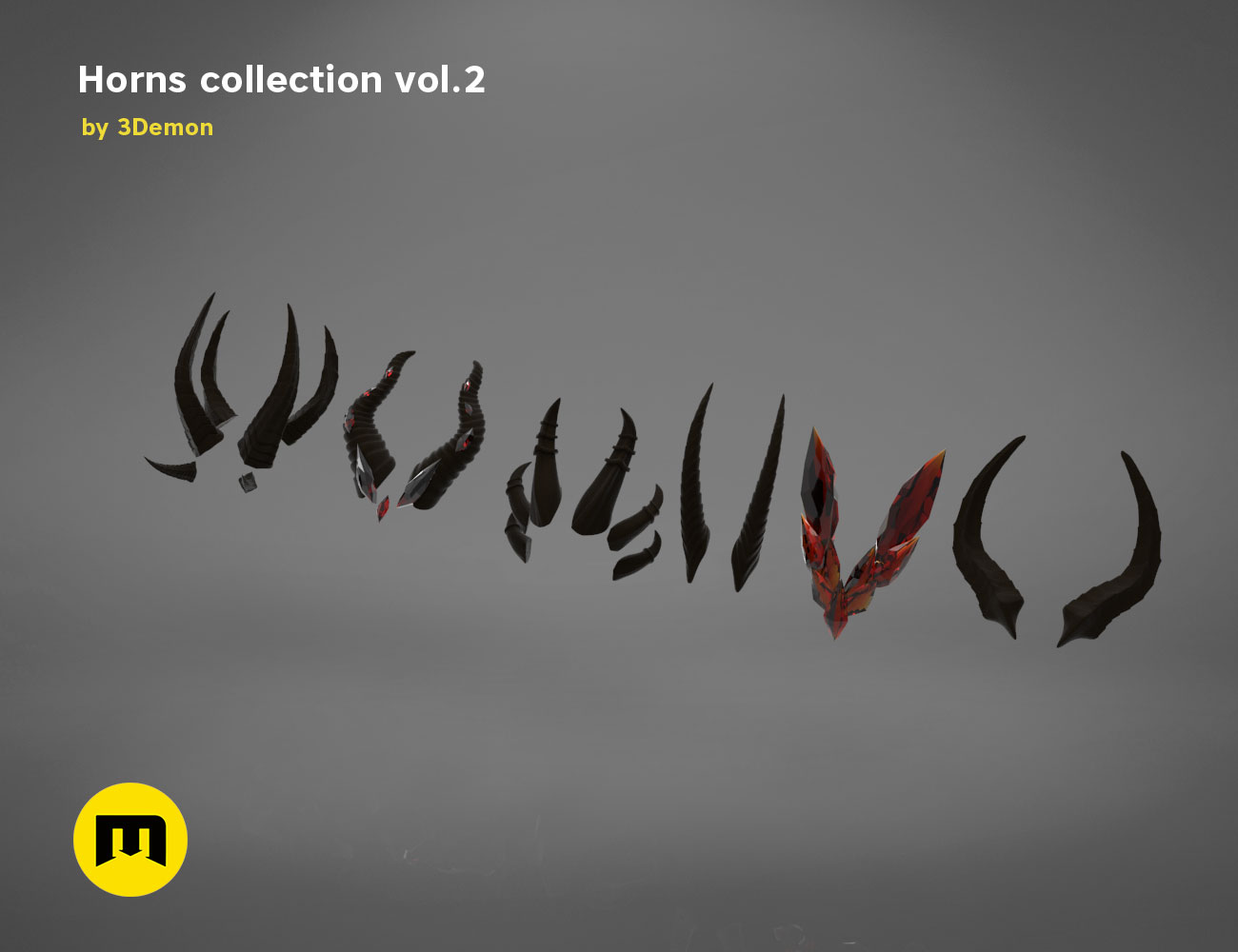 3D file Horns collection 2 🤘・3D printing template to download・Cults
