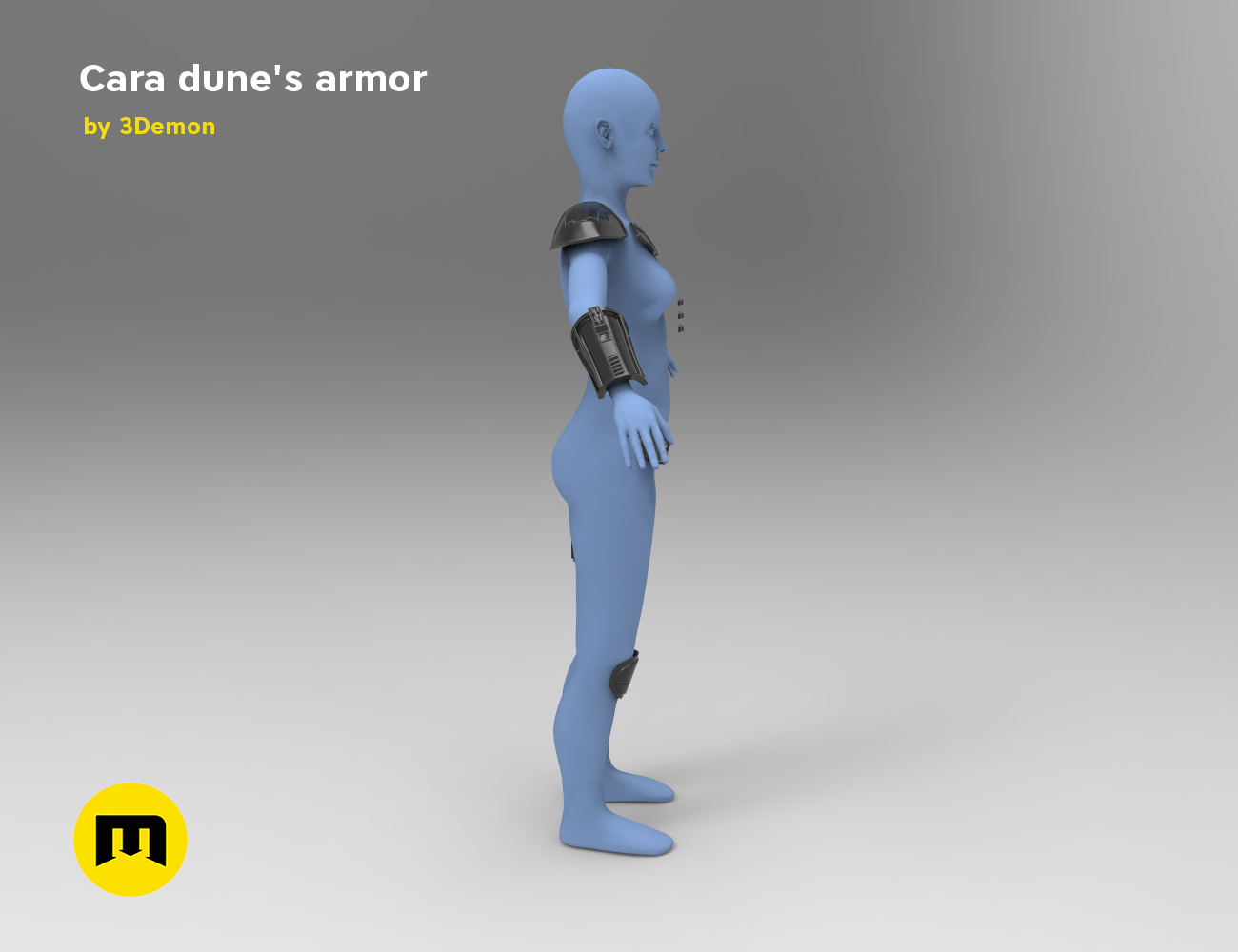 Download OBJ file Cara Dune's armor - Mandalorian • Design ...