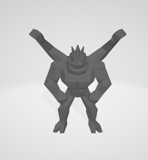 Файл STL Machamp Low Poly Pokemon・Шаблон для загрузки и 3D-печати・Cults