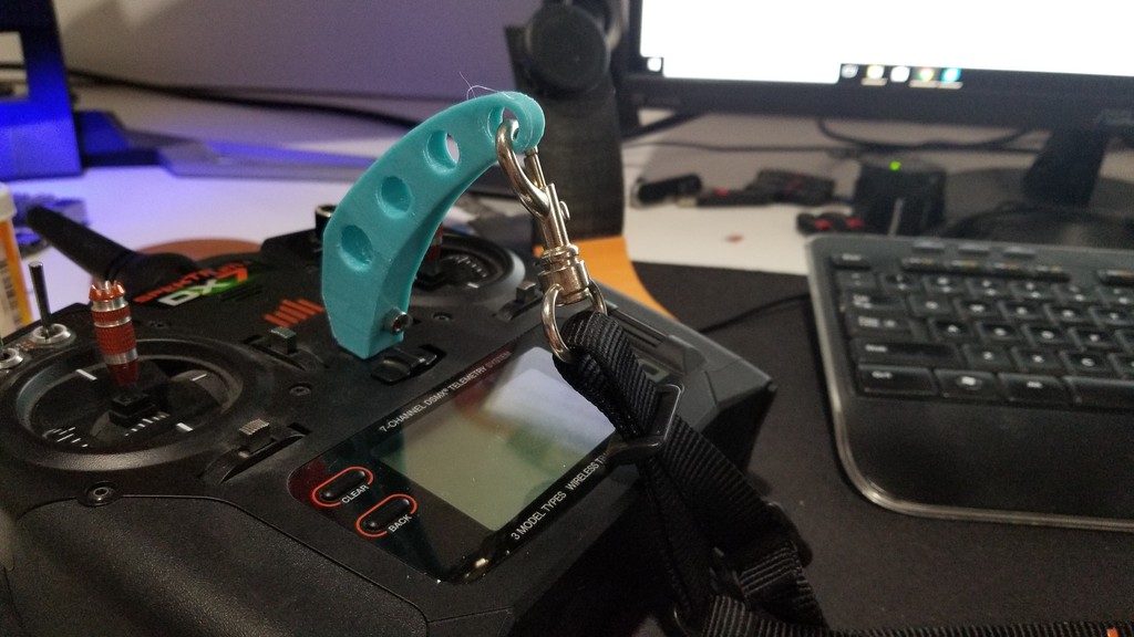 Free 3D file Spektrum Transmitter Balance, Strap Extender ⚖️・3D printer