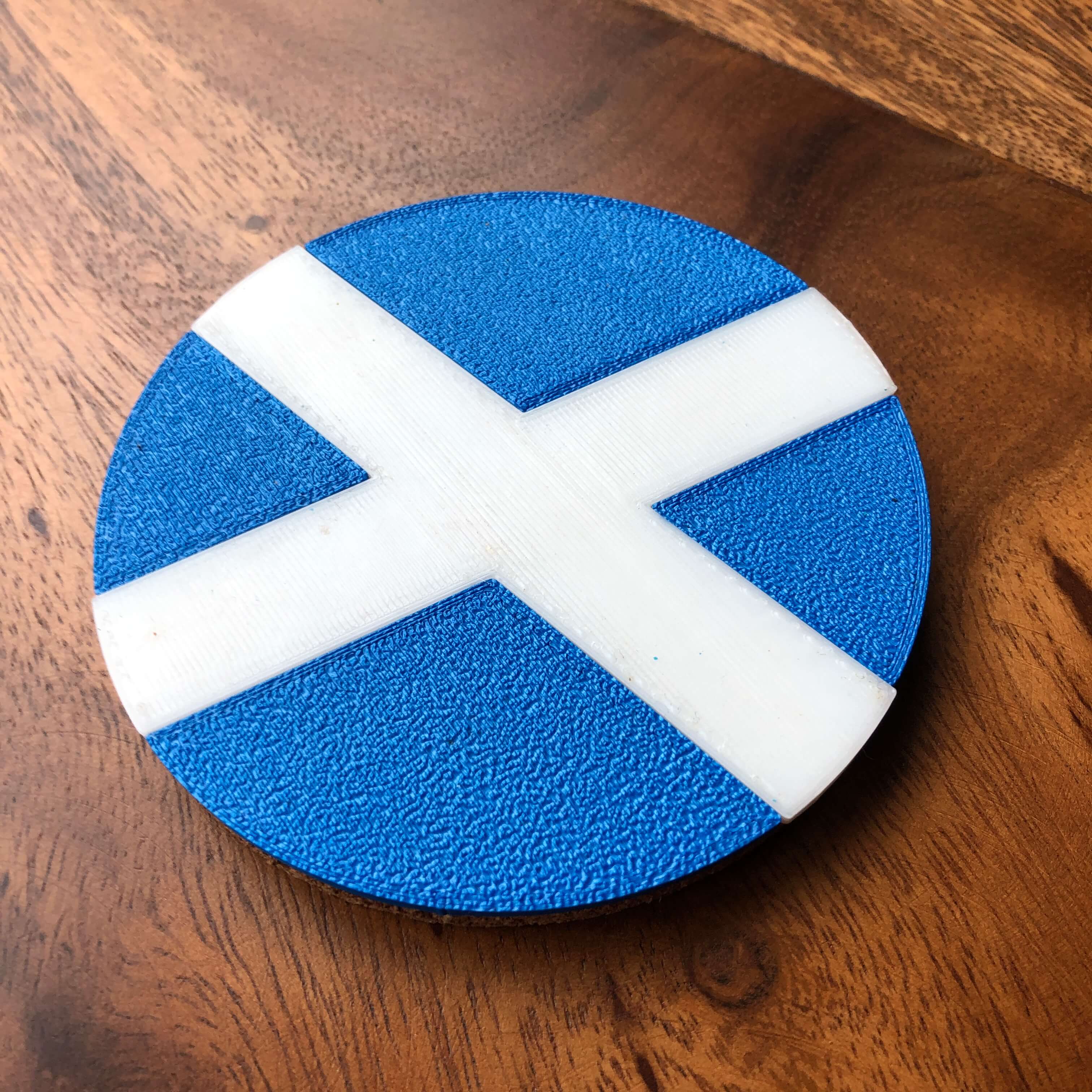 Free STL file Scotland - Flag Coaster・3D printing template to download・Cults