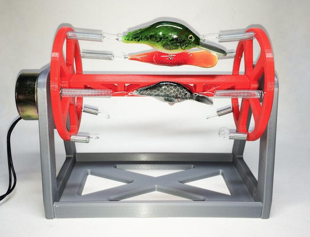 Fish Rack Stl Free STL file Rotating Fishing Lure Drying Rack 🎣・3D printable model to ...