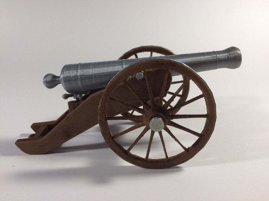 Free STL file Civil War Field Cannon Model Kit 🔫・3D printer model to ...