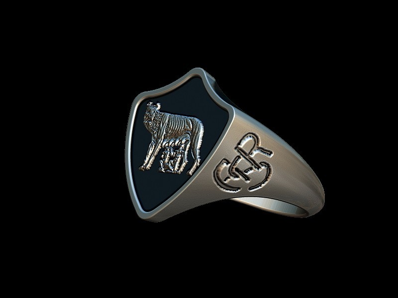 Файл 3D AS Roma vintage ring・3D-печатная модель для загрузки・Cults