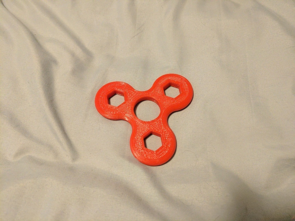 Free 3D file Fidget Spinner standard 608 bearing with 3/8" hex nut ...