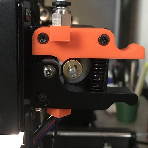Download free STL file Anycubic i3 Mega extruder for flex or TPU