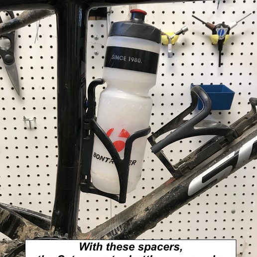 Download free 3D print files Cateye composite water bottle cage offset mounts ・ Cults