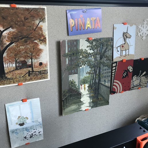 Download free 3D printer templates Picture hanger for fabric cubicle