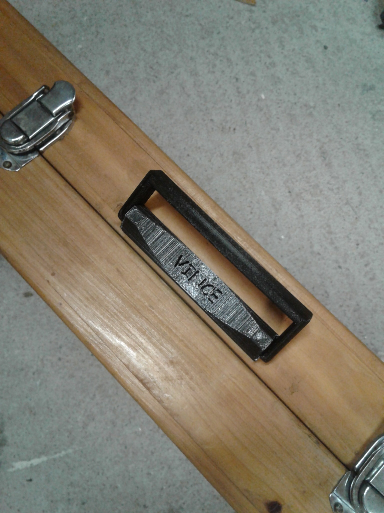 Download free STL file wooden folding table handle • 3D printing design