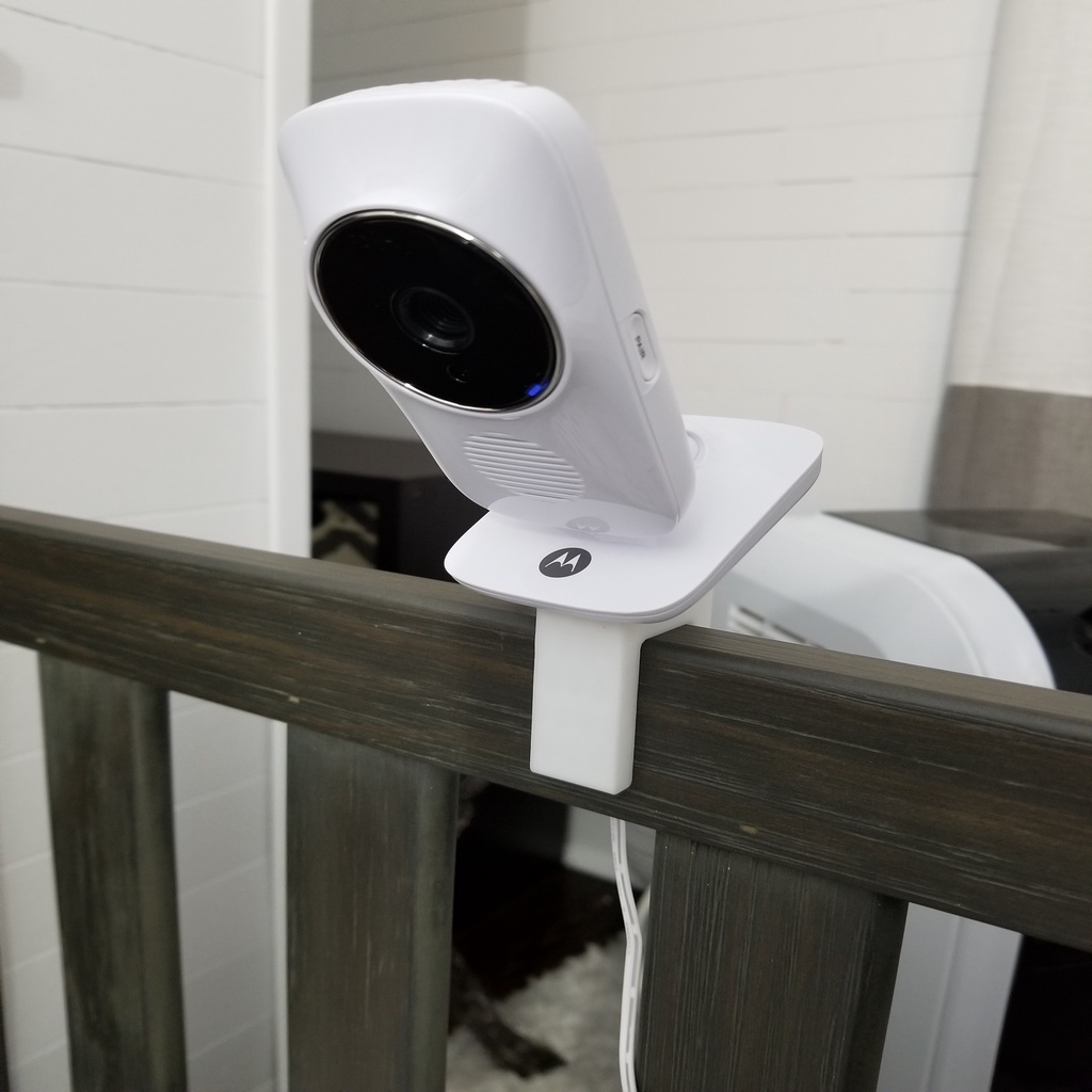 Free 3D file Motorola Baby Monitor Crib Adapter・3D printer design to