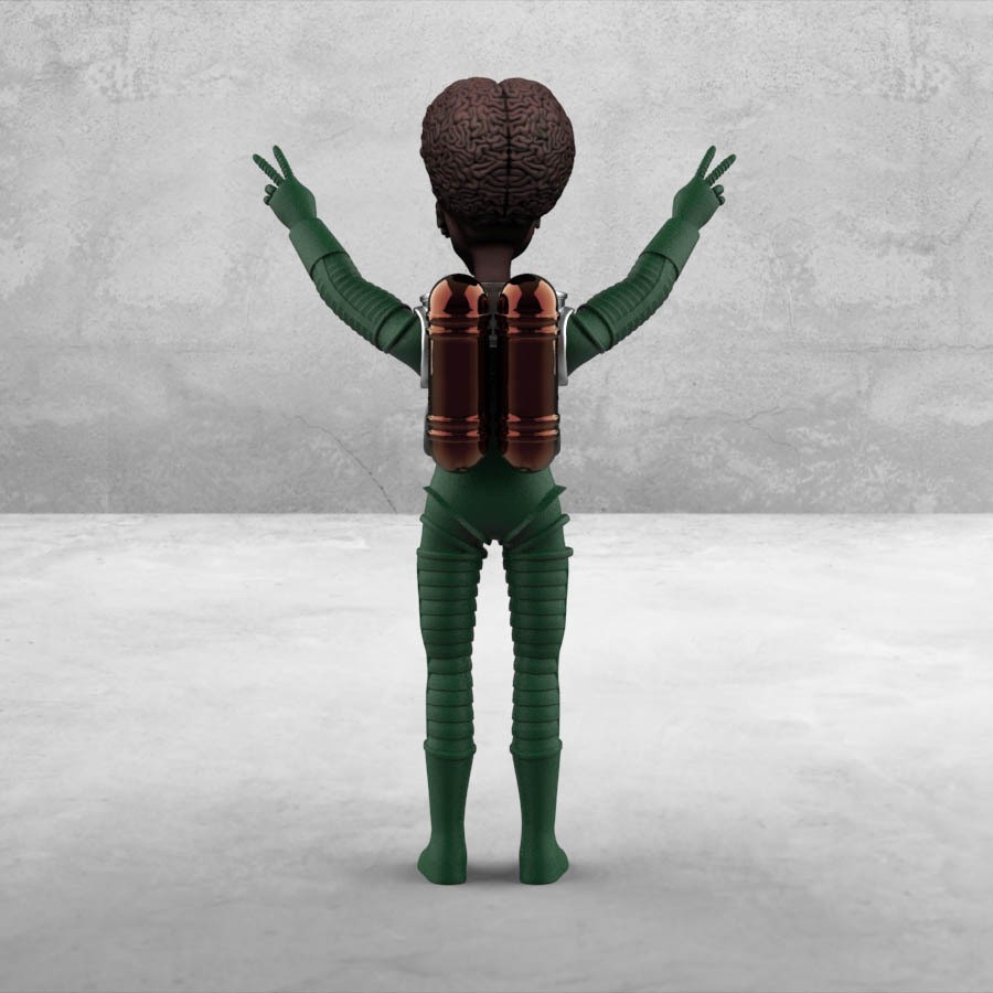 Free STL file Mars Attacks Alien 👽・3D printer design to download・Cults