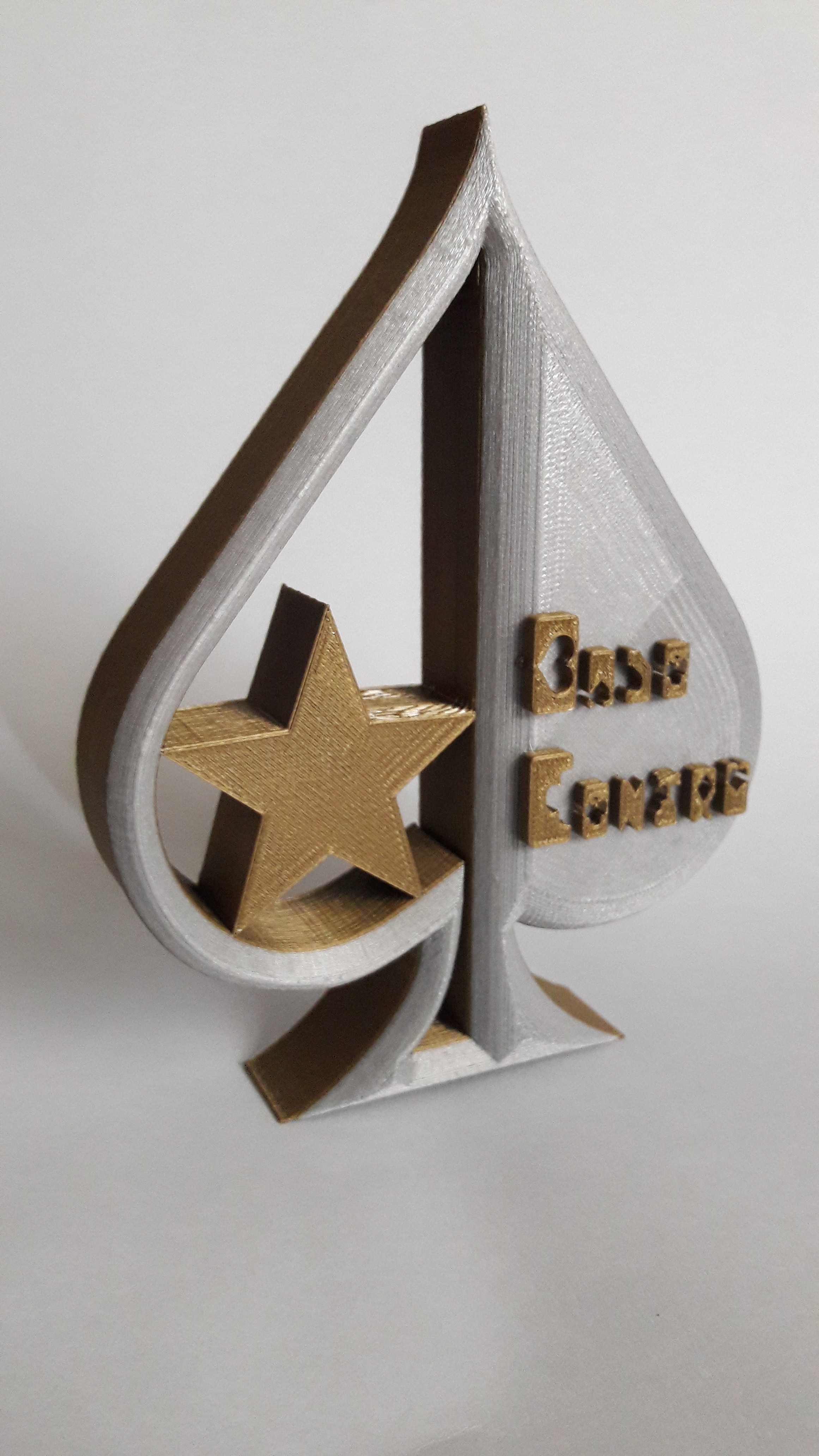 STL file Poker Trophy (ace of spades)・3D printing design to download・Cults