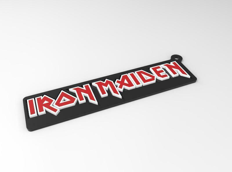Free 3D file Dual Color Iron Maiden Keychain・3D printable design to ...