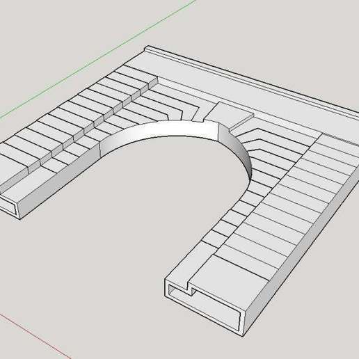 Download free STL file HO scale tunnel portal 5 • Design to 3D print