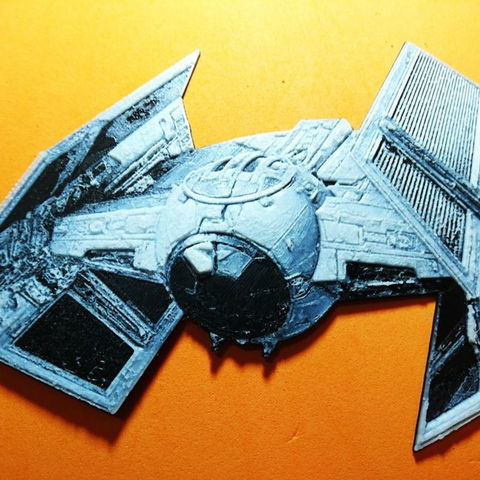 Star Wars Combat Ship 3D Drawing