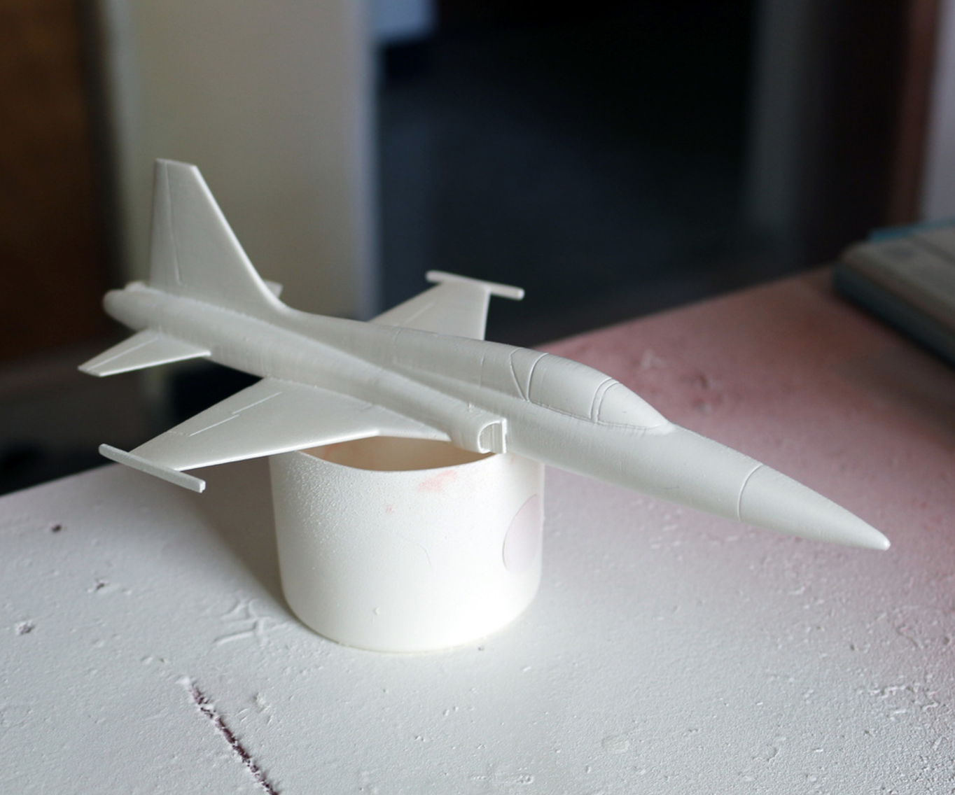 Download Free STL File Easy To Print F5 Tiger Aircraft Scale Model 1 64