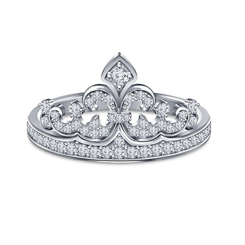 Womens Crown Ring 3D CAD Model In STL Format