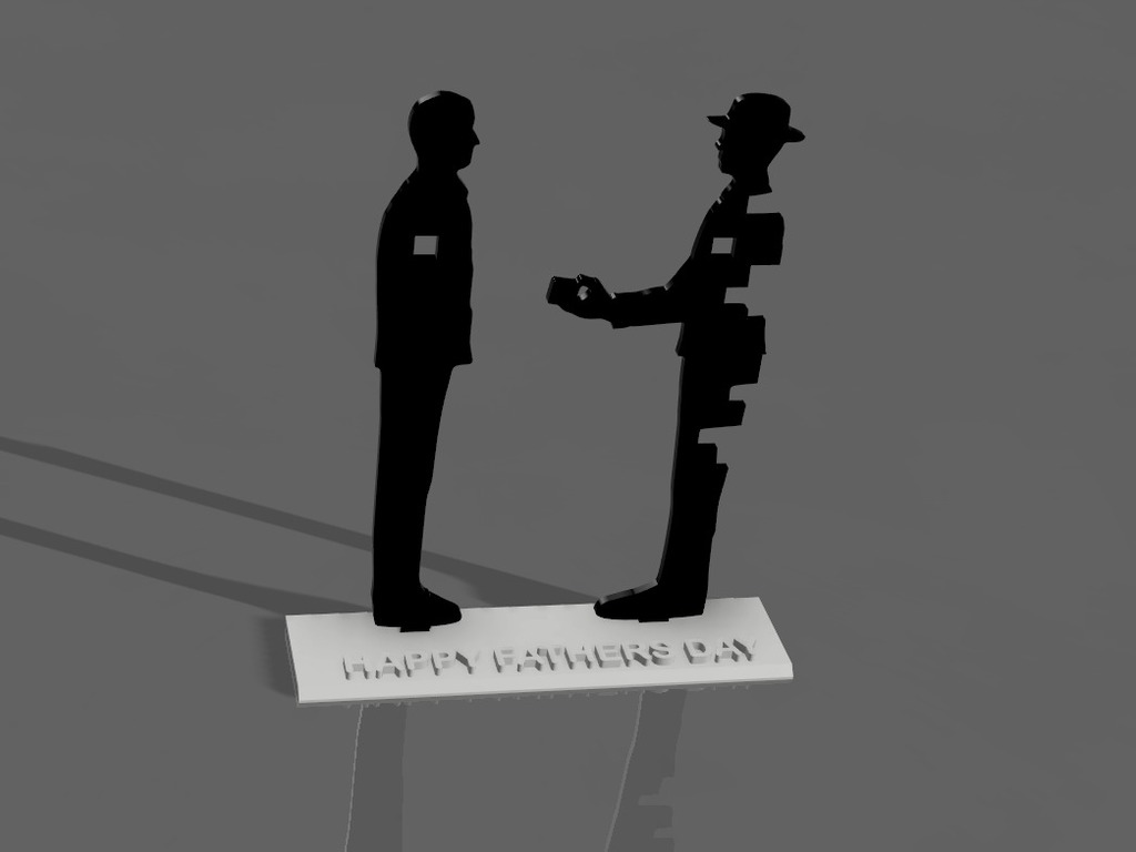 Free 3D file Father Son Father's Day Gift 🎁・3D printable object to ...
