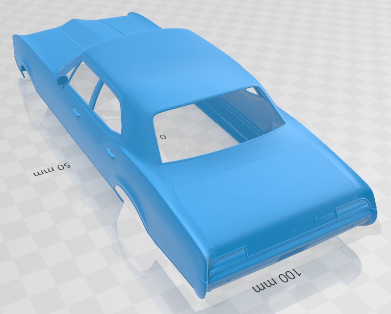 3D file Oldsmobile 88 Delmont Sedan 1967 Printable Body Car・3D printing ...