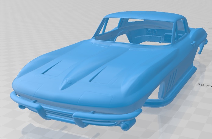 Starter 1965 CHEVROLET CORVETTE STING RAY 1:43 RESIN KIT (Neu (gemäss