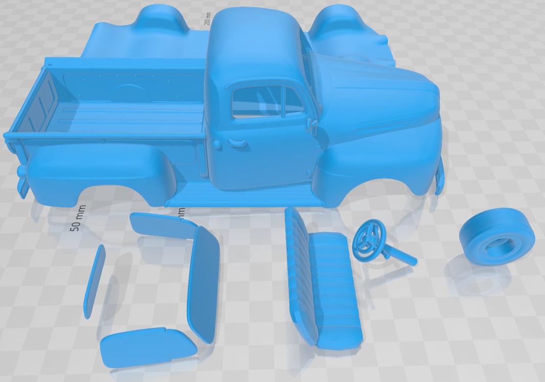 3D file Ford F 1 Pickup 1948 Printable Van 🚙・3D print design to ...
