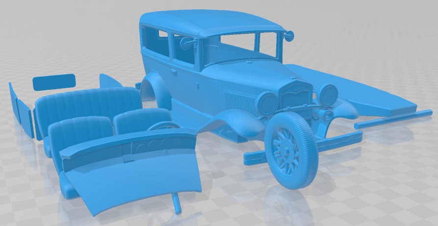 3D file Ford Model A 1927 Printable Car・Model to download and 3D print ...