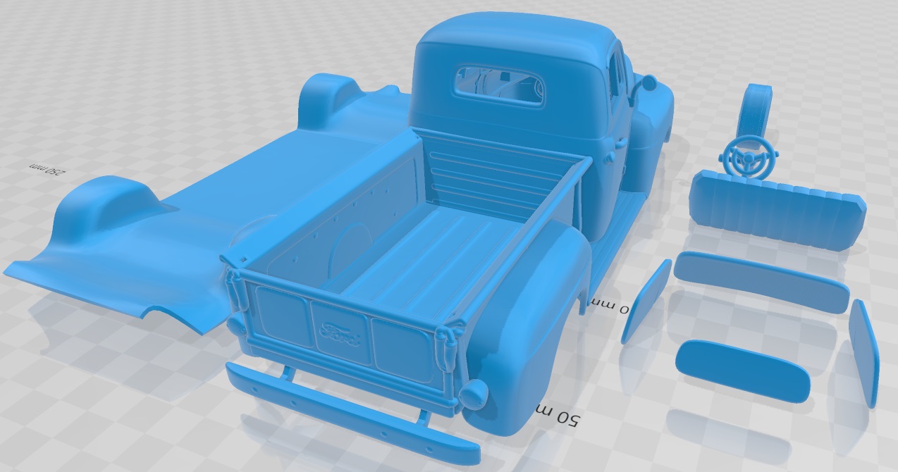 3D file Ford F 1 Pickup 1948 Printable Van 🚙・3D print design to ...