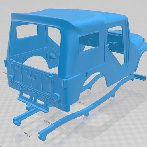 Download STL File Jeep CJ 5 1954 Printable Body Car 3D Printable 