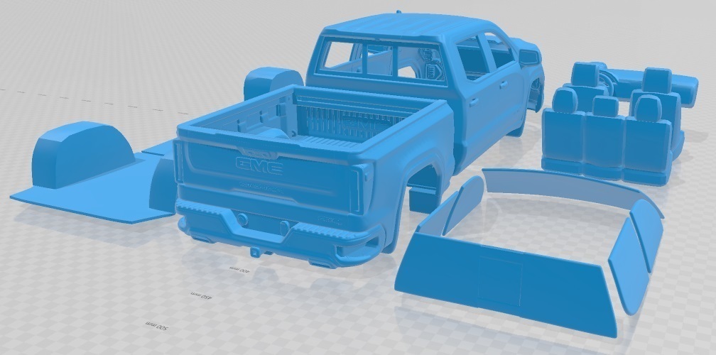 3D file GMC Sierra 1500 CrewCab ShortBox AT4 2019 Printable Car 🚗・3D ...