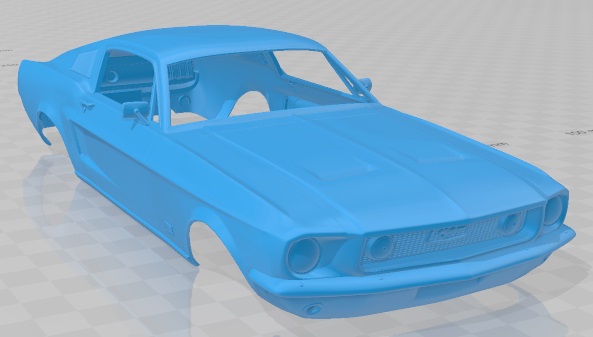 3D file Ford Mustang GT 1967 Printable Body Car 🚙・3D printer design to ...