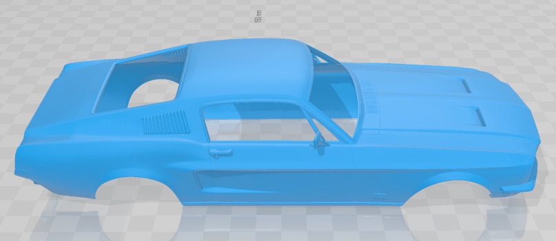 3D file Ford Mustang GT 1967 Printable Body Car 🚙・3D printer design to ...