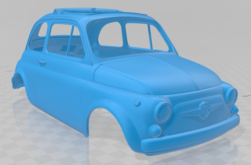 Файл 3D Fiat 595 Abarth Esseesse 1968 Printable Body Car 🚗・Шаблон для ...