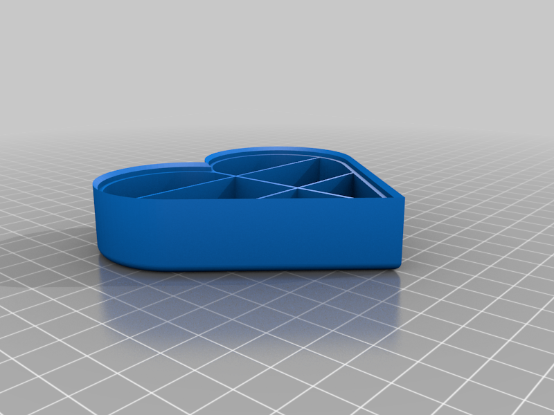 Free STL file Heart Box V2 with internal dividers 💜・3D print design to ...