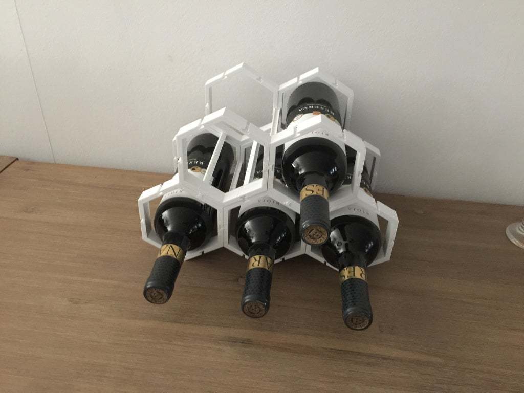 Free STL file Modular Wine Rack longer Connector・Template to download