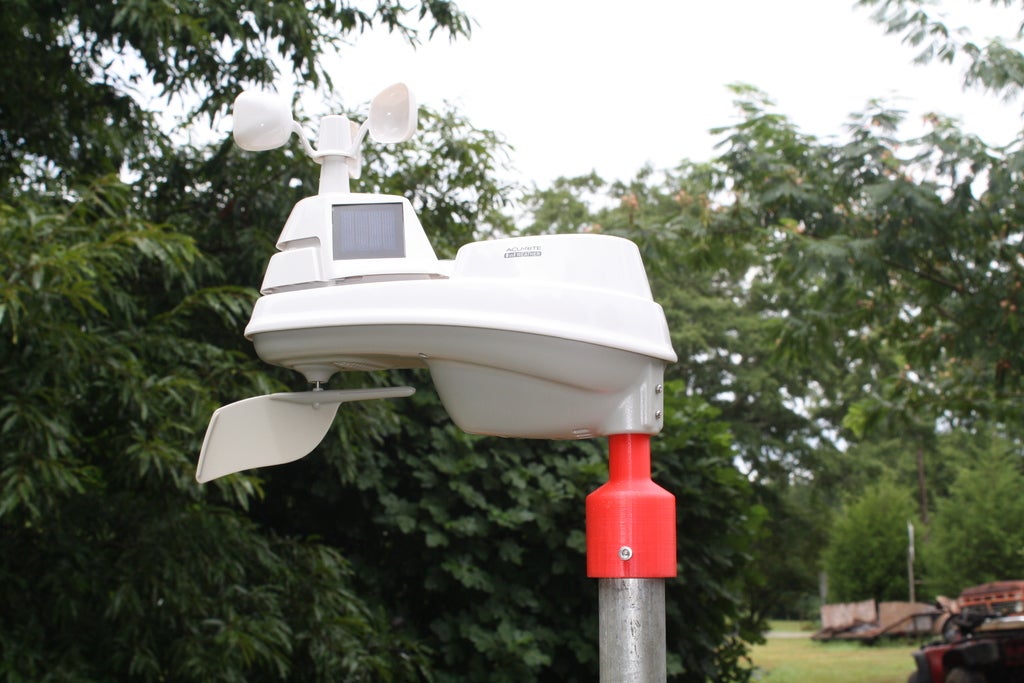 Download free STL file AcuRite 01525 Personal Weather Station Pole