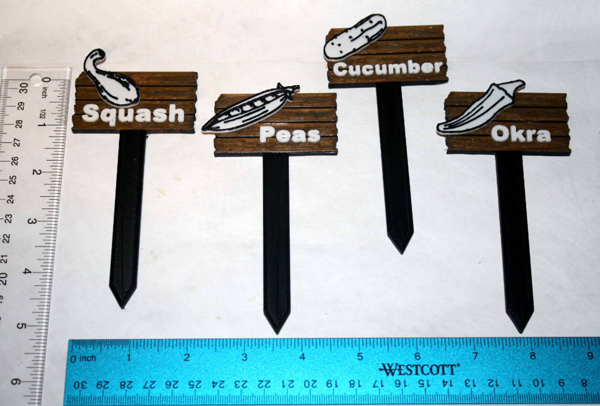 Download free STL file Garden Name Stakes / Tags • 3D printer template