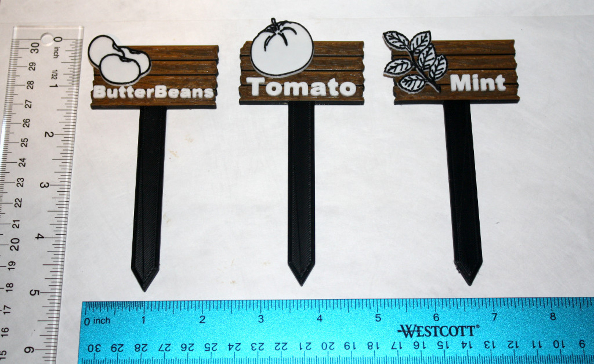 Download free STL file Garden Name Stakes / Tags • 3D printer template