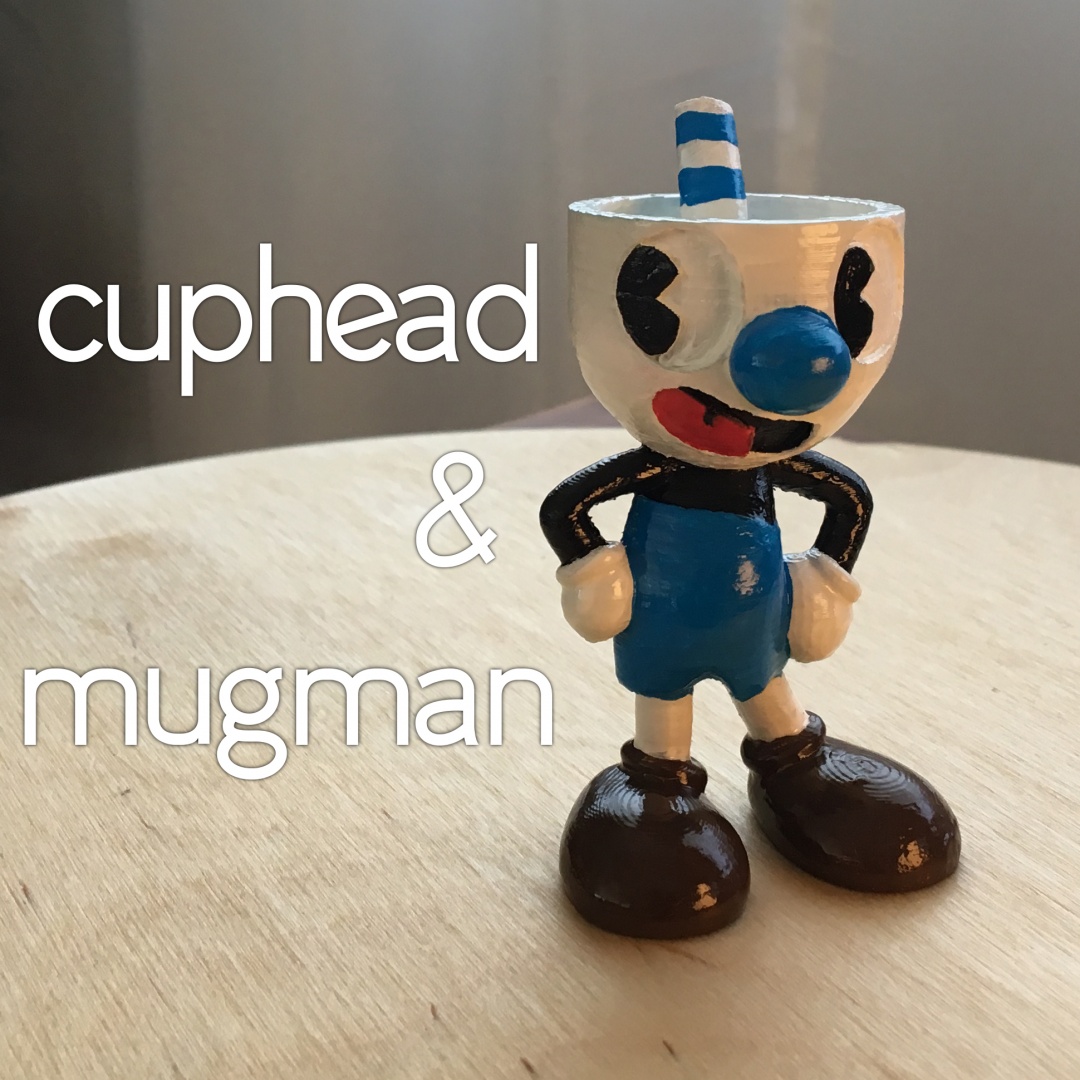 Télécharger fichier STL gratuit Cuphead et Mugman ! • Plan pour ...