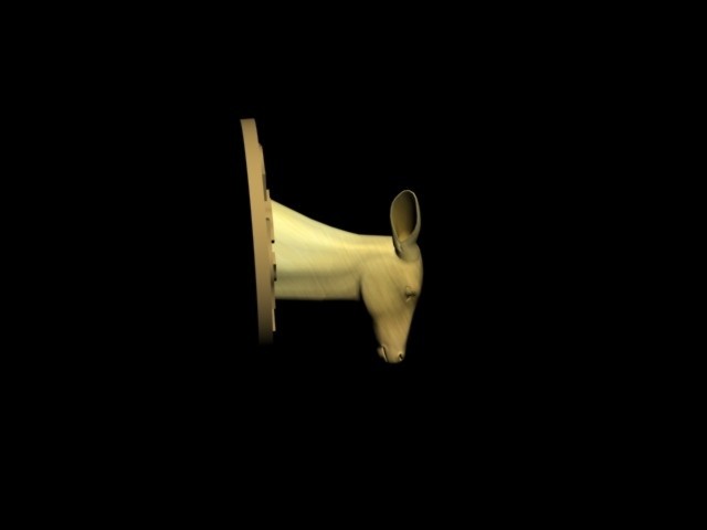 STL file doe head wall decoration bust・3D printing template to download ...