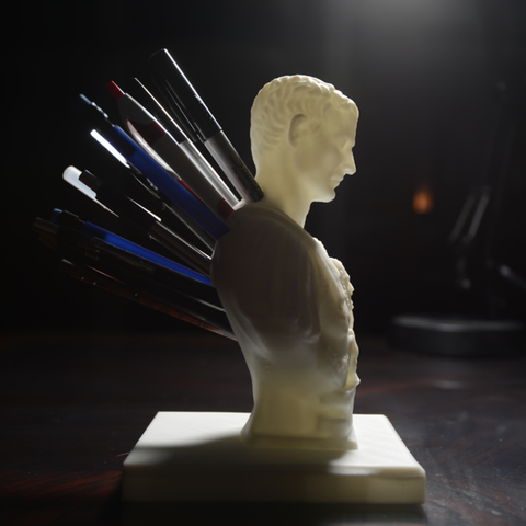 Julius Caesar Pencil Holder Beauteous Free Stl File Julius Caesar Improved PenPencil Holder ・ Cults Julius Caesar Pencil Holder Beauteous Free Stl File Julius Caesar Improved PenPencil Holder ・ Cults