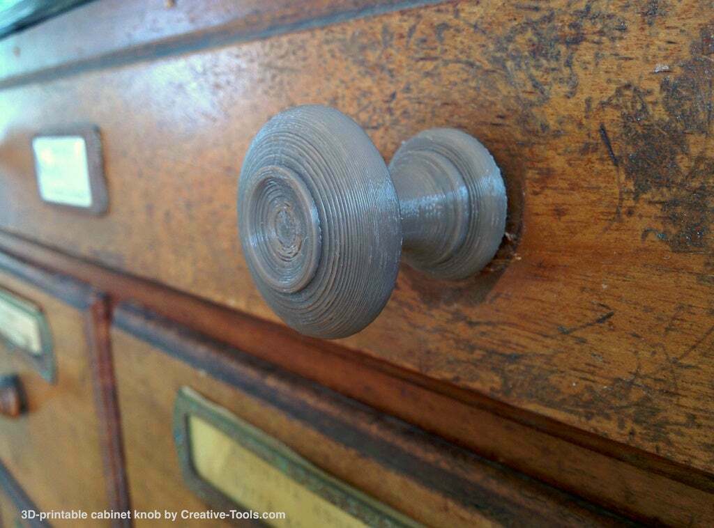 Free STL file 3Dprintable generic knob・Template to download