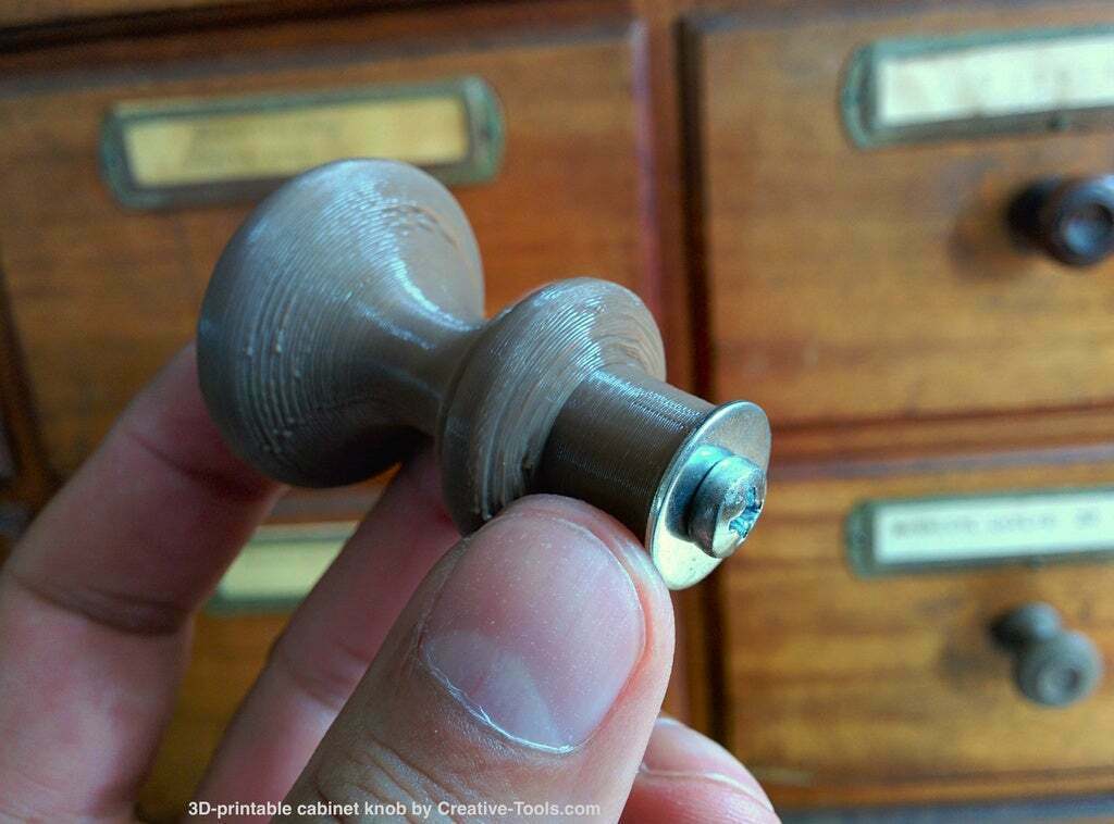 Free STL file 3Dprintable generic knob・Template to download