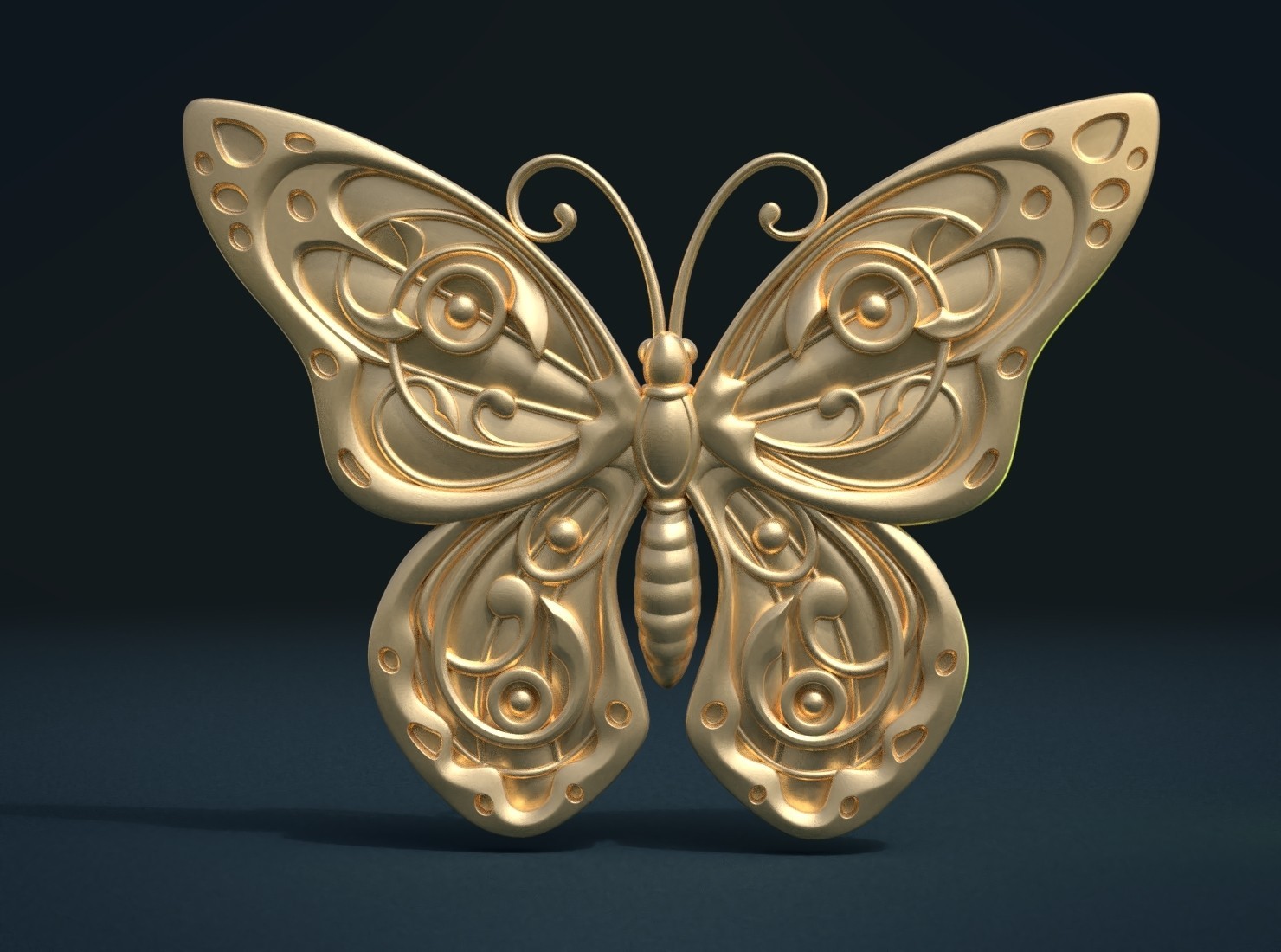 Download STL File Butterfly Relief Model To 3D Print Cults
