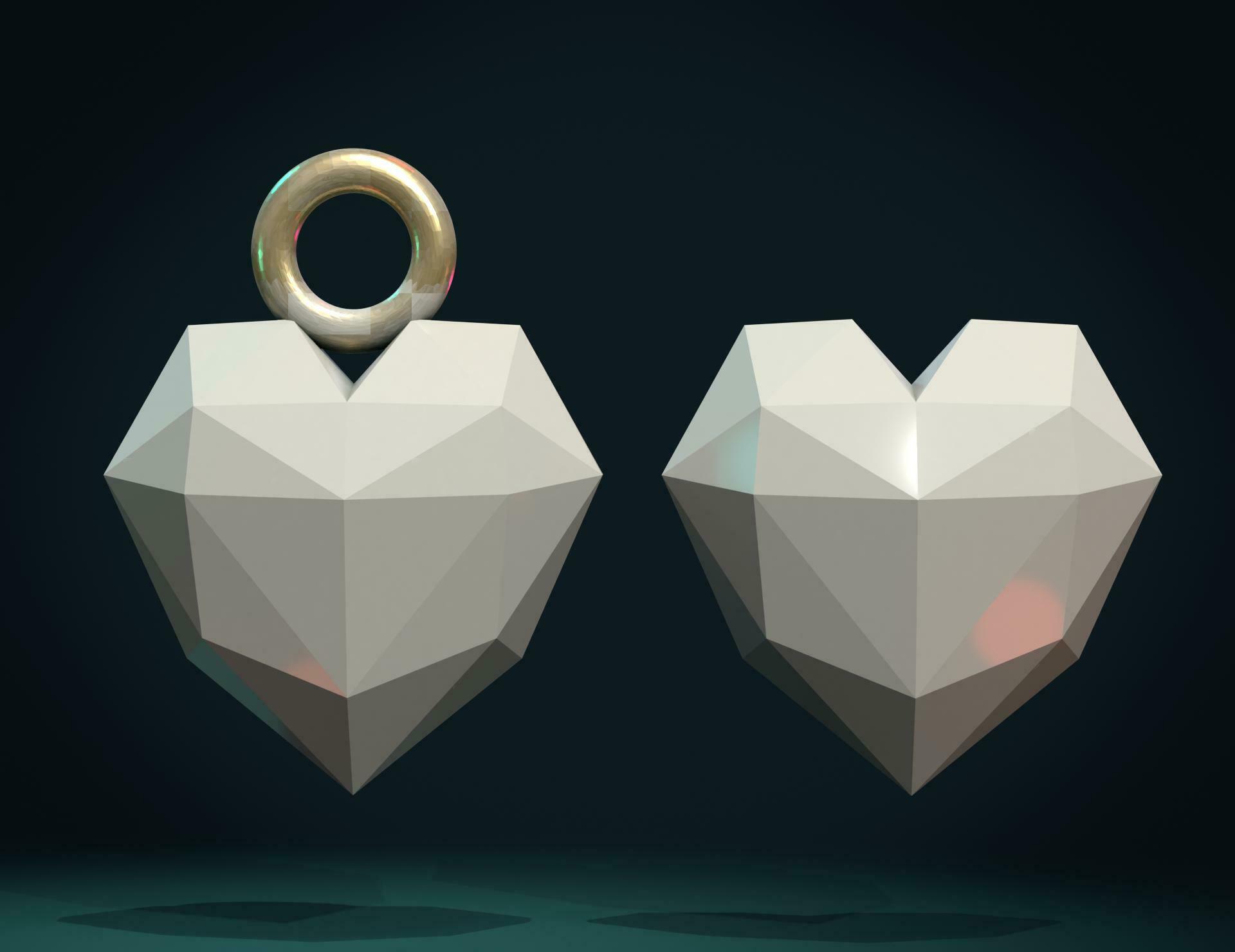 3D file Hуart Charm・3D print design to download・Cults